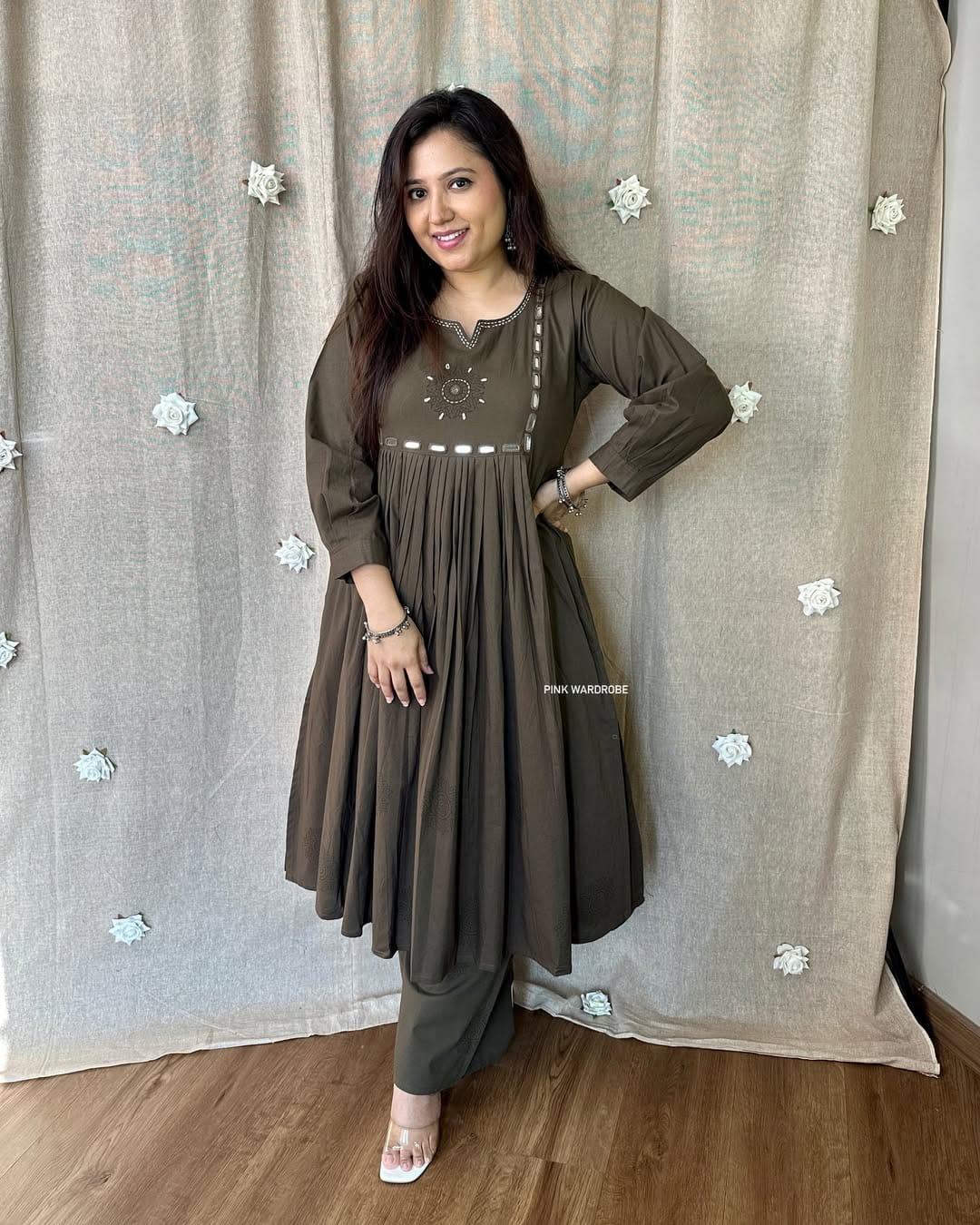 New smart casual Cotton Kurti set ☘️☘️ (PVCD20)