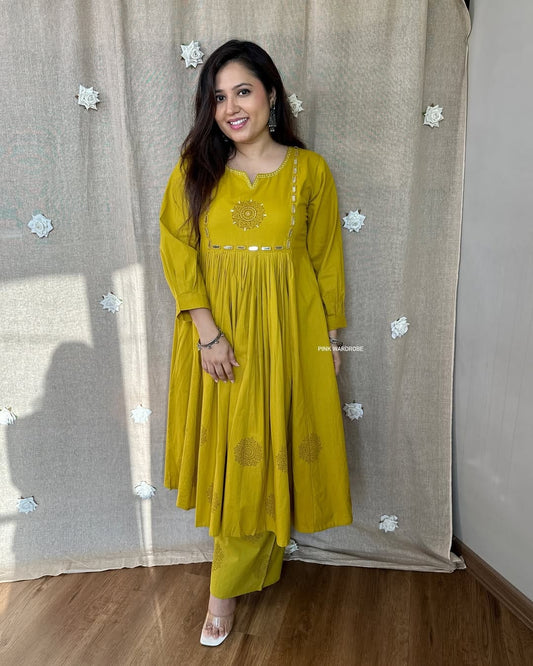 New smart casual Cotton Kurti set ☘️☘️ (PVCD19)