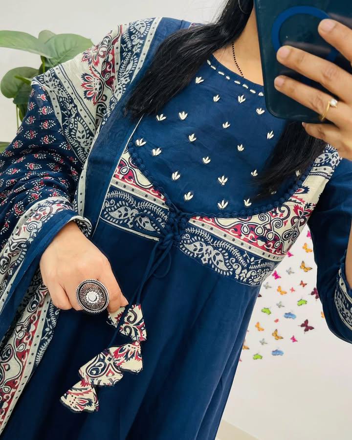 Summer’s spacial choli partten  pcs suit beautiful colors (PVCRD68)