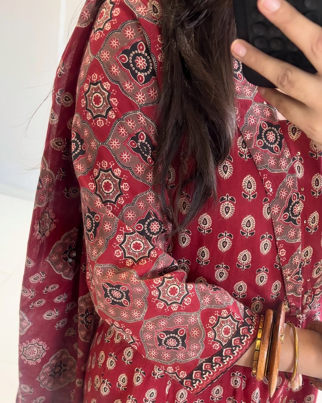 New Arrival Women Pure Cotton Printed Suit Set with Dupatta (PVCRD163)