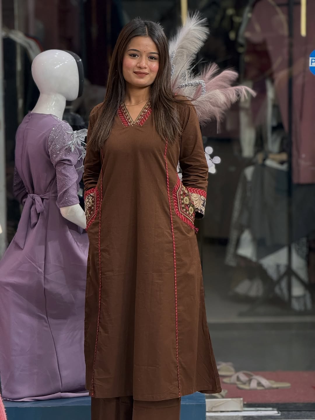 Women Stylish Cotton Dress Material New Collection (PVCRD175)