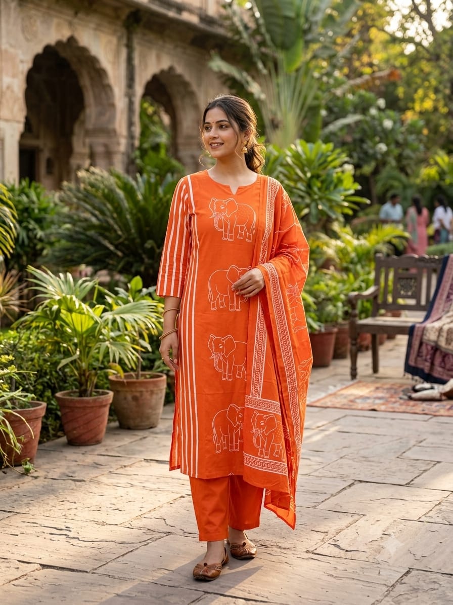 Latest Cotton Suits Collection Online (PVCRD183)