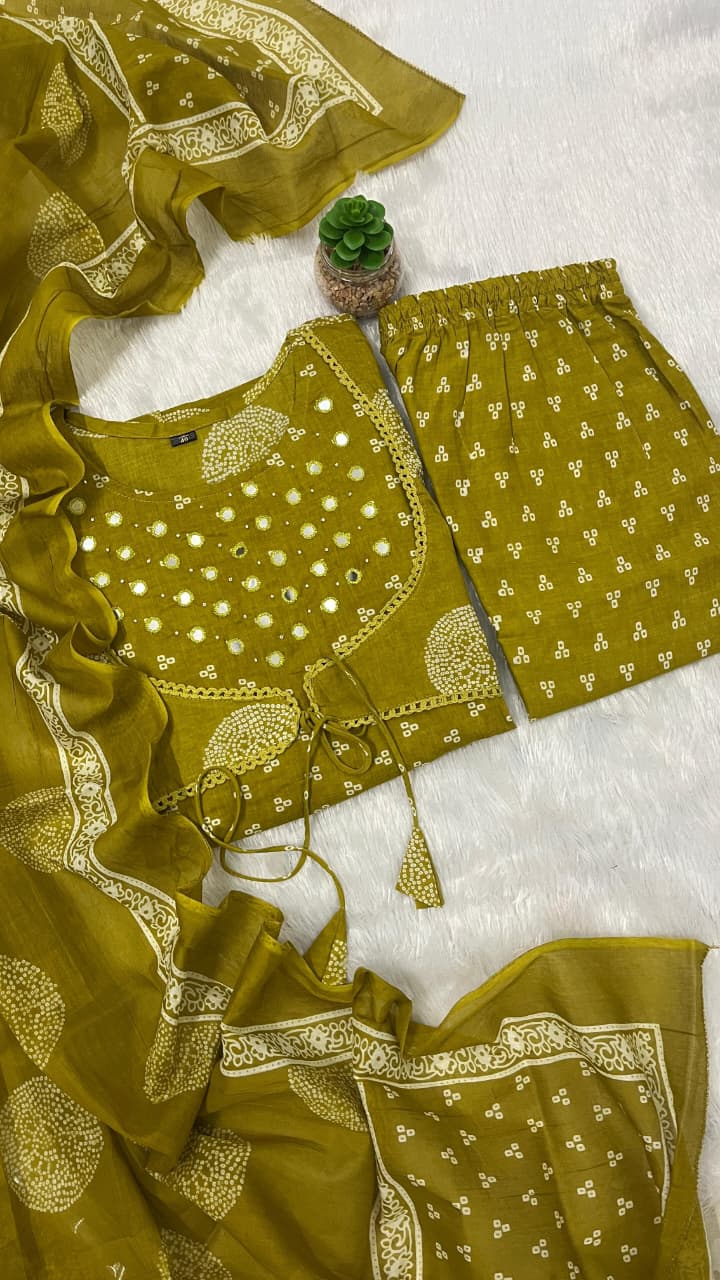 Beautiful &nbsp;printed with embroidery work anarkali kurta dupatta set  (PVCRD01)