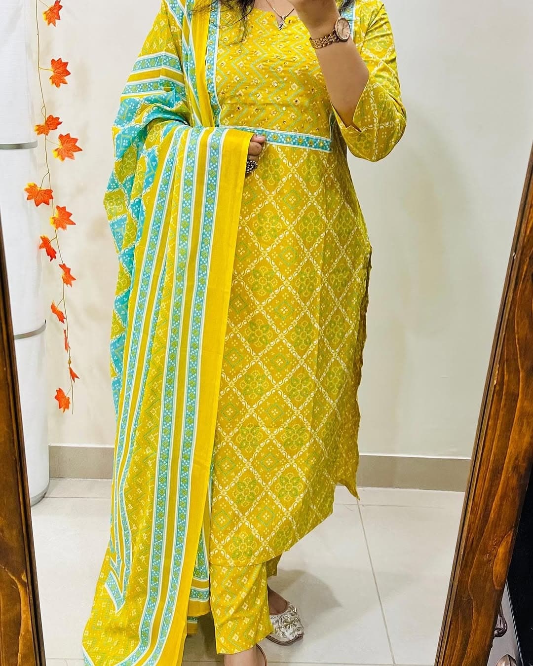 🌹🌹Pure fine Cotton fabric Kurti with Pant with cotton 100-100 Dupatta🌹🌹(PVCRD09)