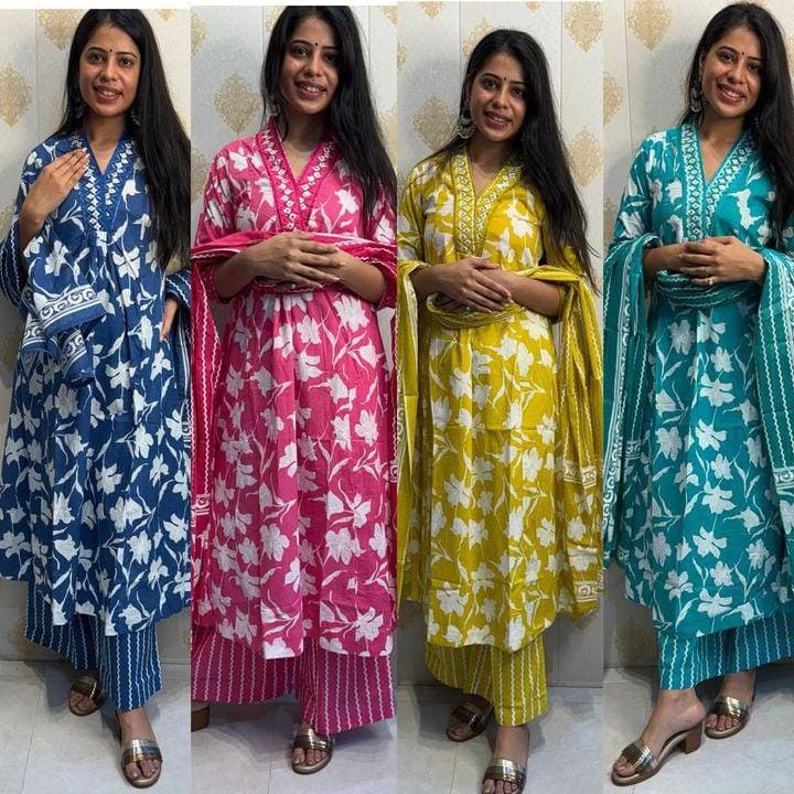 🌸KURTA PENT WITH DUPATTA SUIT SET🌸 (PVCRD40)