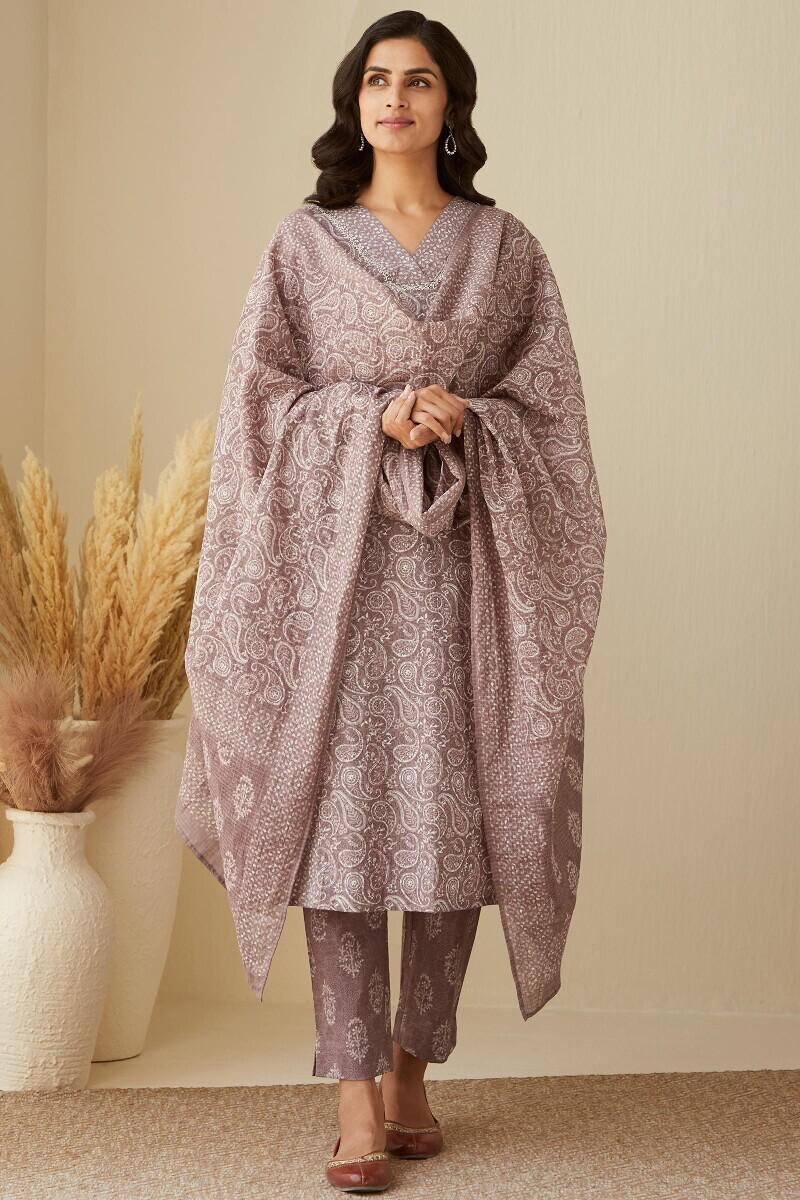 Pure fine Cotton fabric Kurti with Pant with cotton 100-100 Dupatta (PVCRD66)