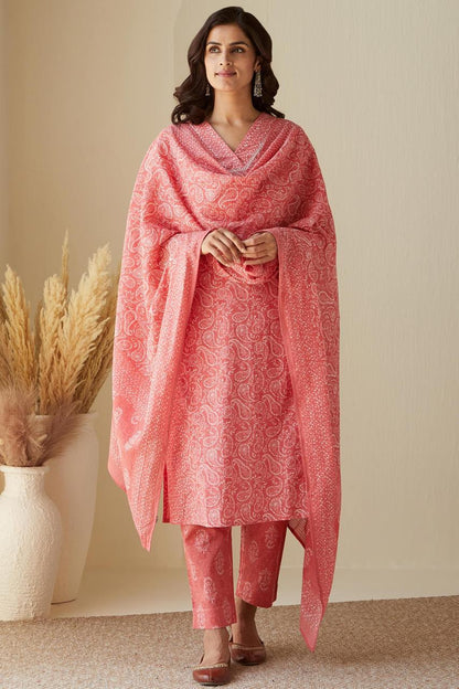 Pure fine Cotton fabric Kurti with Pant with cotton 100-100 Dupatta (PVCRD67)