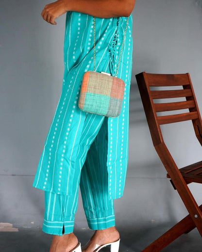 New Sleev Less Kurti Pent Set (PVCD46)