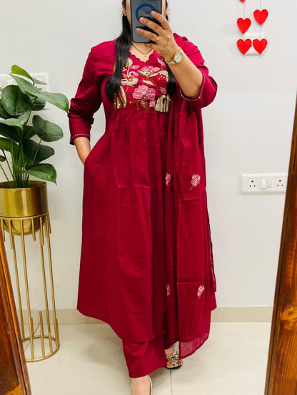 KURTA PENT WITH DUPATTA SUIT SET (LK14)