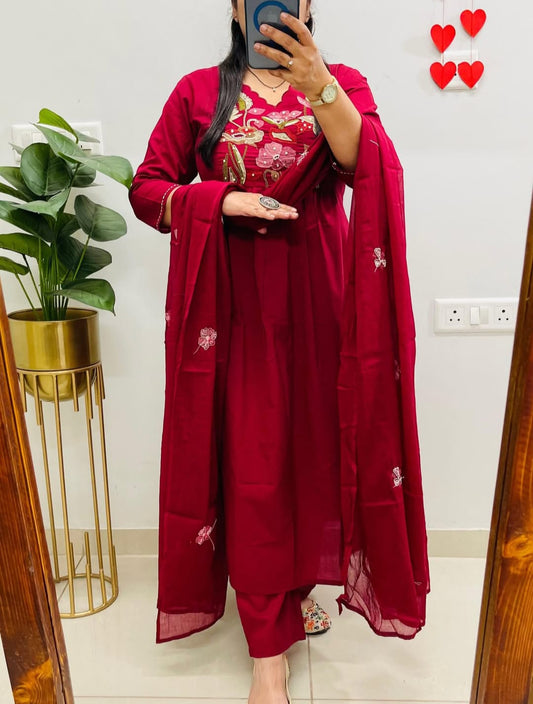 KURTA PENT WITH DUPATTA SUIT SET (LK14)