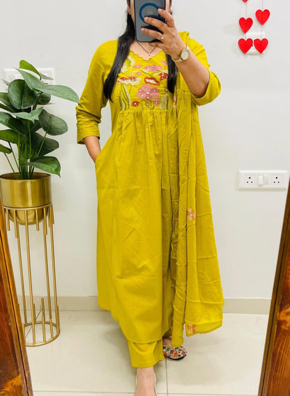 KURTA PENT WITH DUPATTA SUIT SET (LK16)