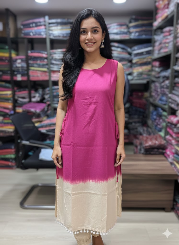 Get festive ready with our new Kurta pant sets with beautiful detailing colours(PVCD55)
