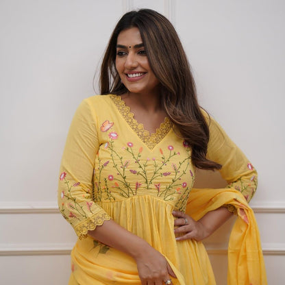 a beautifully cotton malmal printed dupatta suit (KS03)