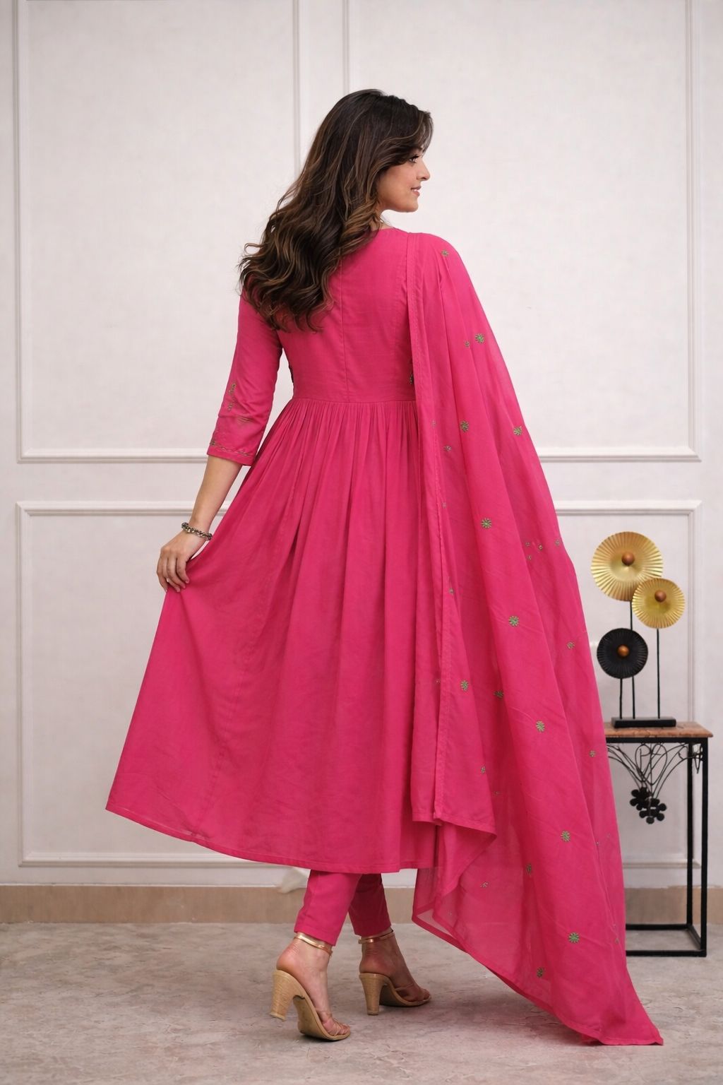a beautifully cotton malmal printed dupatta suit (KS06)
