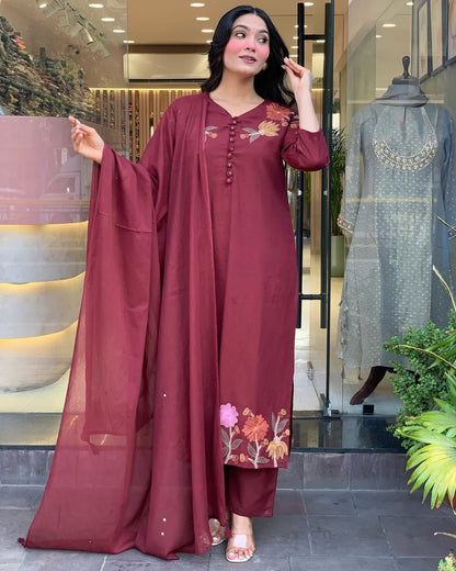 Pure mul cotton dupatta with gotta lace border (KS09)