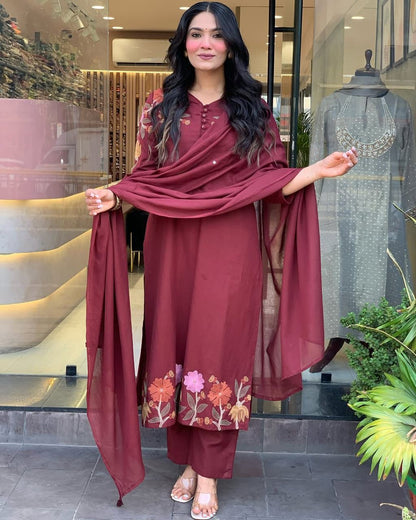 Pure mul cotton dupatta with gotta lace border (KS09)