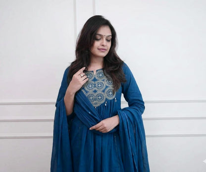 Dazzling Anarkalis with intricate mirror work (KS12)