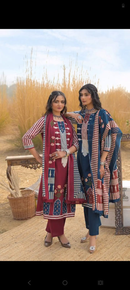 Summer Special Soft Cotton Suits (PVCRD163)