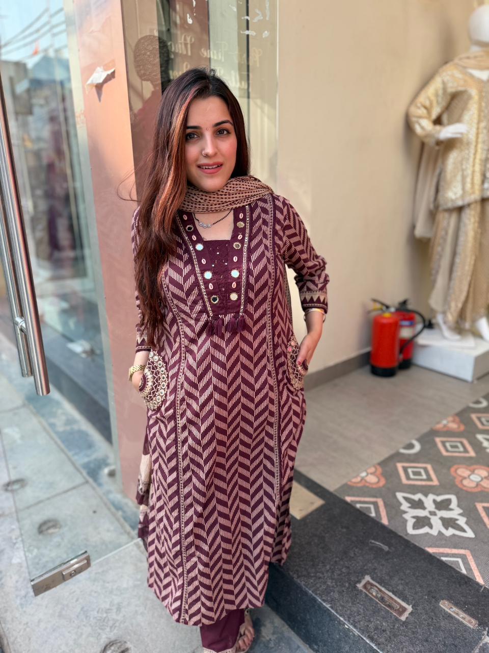 Women Stylish Cotton Dress Material New Collection (PVCRD176)