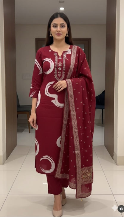 New Printed Cotton Kurta