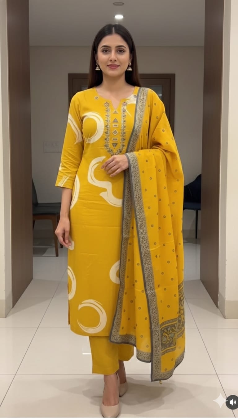 New Printed Cotton Kurta