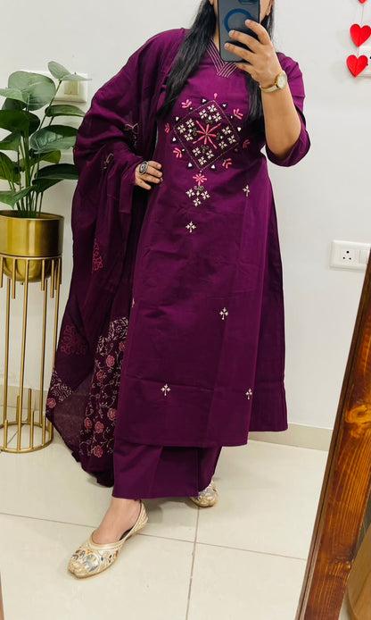 Cotton Kurta Set with Pant
