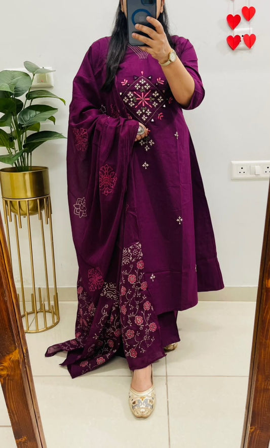 Cotton Kurta Set with Pant