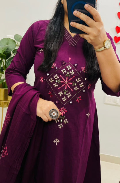 Cotton Kurta Set with Pant