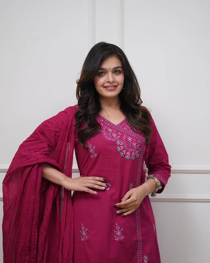 Women's Kurta Pant Dupatta Set Latest Design