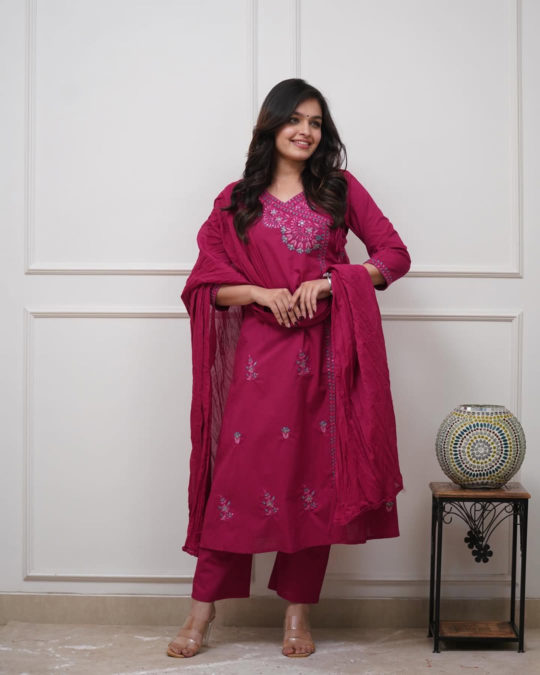 Women's Kurta Pant Dupatta Set Latest Design