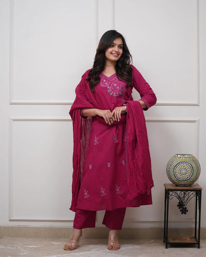 Women's Kurta Pant Dupatta Set Latest Design